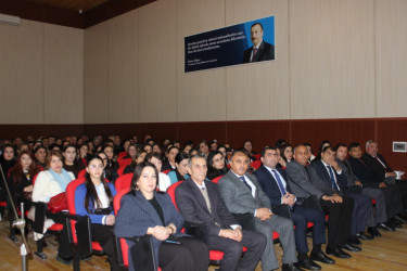 Qobustan Rayon İcra Hakimiyyəti və  DŞRTİ - nin Qobustan Rayonu üzrə Təhsil sektorunun birgə təşkilatçılığı ilə Konstitutsiya və Suverenlik ili çərçivəsində  Ümummilli Lider Heydər Əliyev və Azərbaycan təhsili mövzusunda konfrans keçirilmişdir.