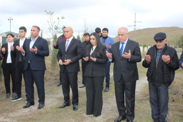 Qobustan şəhərində Vətən müharibəsi Şəhidi Hacıyev Sərxan Eldar oğlunun anım günü tədbiri