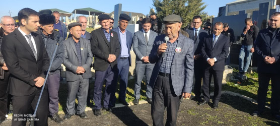 22.11.2025-ci il tarixdə Qobustan rayonu Cəyirli kəndində Vətən müharibəsi şəhidi İbadov Murad Yusif oğlunun anım günü tədbiri keçirilmişdir.