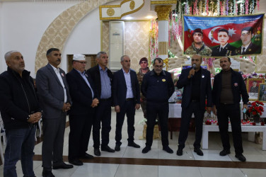 20.10.2025 – ci il tarixdə Qobustan rayon şəhidi Vətən Müharibəsi Qəhrəmanı Vəliyev Elyar Arif oğlunun anım günü tədbiri keçirilmişdir.