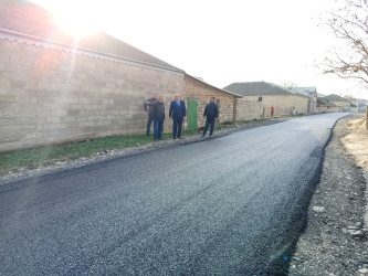 01.12.2025 - ci il tarixdə Qobustan Rayon İcra Hakimiyyətinin başçısı Adil Məmmədov Qobustan şəhərində yeni çəkilmiş daxili yollara baxış keçirmişdir