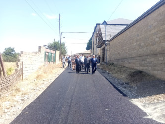19.08.2026 - ci il tarixdə Qobustan Rayon İcra Hakimiyyətinin başçısı Adil Məmmədov və YAP Qobustan Rayon Təşkilatının sədri Qasım Qasımov Ərəbşalbaş kəndində yeni çəkilmiş daxili yollara baxış keçirmişdir. 