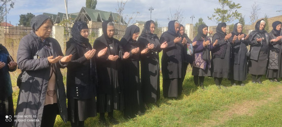 23.10.2025 - ci il tarixdə Qobustan şəhərində  Vətən Müharibəsi şəhidi Hacıyev Sərxan Eldar oğlunun il mərasimi keçirilmişdir.