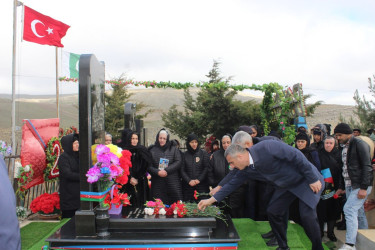 Qobustan rayonu Nabur kəndində Vətən müharibəsi Şəhidi Mayılov Murad Gülümxan oğlunun anım günü tədbiri