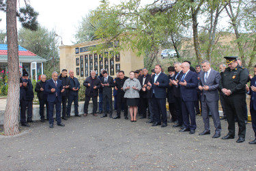 Qobustan rayonu Sündü kəndində Vətən müharibəsi Şəhidi Ağayev Zamin Zülfüqar oğlunun anım günü tədbiri