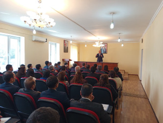 18.09.2025-ci il tarixdə "Konstitusiya və Suverenlik İli" çərçivəsində Qobustan Rayon İcra Hakimiyyəti binasının akt zalında 20 Sentyabr - Dövlət Suverenliyi Günü ilə əlaqədar tədbir keçirilmişdir.