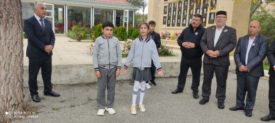 13.10.2025 - ci il tarixdə Qobustan rayonunun Sündü kəndində şəhid Qaçayev Röyal Fərman oğlunun il mərasimi keçirilmişdir.