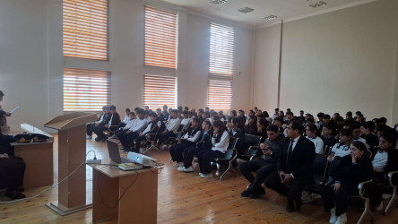 09 oktyabr 2026-cı il tarixində “Şəhərsalma və Memarlıq İli” çərçivəsində Qobustan şəhər A.Qayıblı adına 3 nömrəli tam orta məktəbdə «Narkotik vasitələrin, psixotrop maddələrin və onların prekursorlarının qanunsuz dövriyyəsinə və narkomanlığa qarşı mübarizəyə dair 2025-2030-cu illər üçün Dövlət Proqramı»nın Tədbirlər Planının 8.4.11-ci bəndinin icrası ilə əlaqədar narkomanlığa və narkotik vasitələrin qanunsuz dövriyyəsinə qarşı mübarizə mövzusunda tədbir keçirildi.