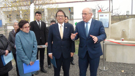 “Qobustan rayonu Qurbançı Kəndində İçməli Su Sisteminin Quraşdırılması” layihəsi üzrə təqdimat mərasimi