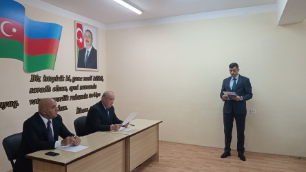 Dekabrın 17 - də Qobustan Rayon İcra Hakimiyyətinin başçısı Adil Məmmədov növbəti səyyar qəbulunu Cəmcəmli kənd sakinləri ilə keçirmişdir.