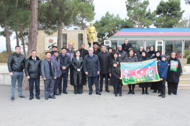 12.11.2024-cü il tarixdə Qobustan rayonu Sündü kəndində Vətən müharibəsi Şəhidi Quliyev Həsən Yalçın oğlunun anım günü tədbiri