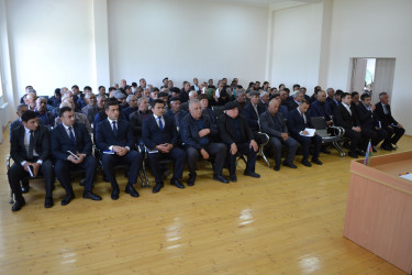 22.04.2025 - ci il tarixdə Qobustan Rayon İcra Hakimiyyətinin başçısı Adil Məmmədovun Sündü kənd sakinləri ilə səyyar qəbulu keçirildi.