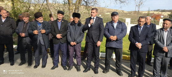 12.11.2025-ci il tarixdə Qobustan rayonu Sündü kəndində Vətən müharibəsi Şəhidi Quliyev Həsən Yalçın oğlunun anım günü tədbiri keçirilmişdir.