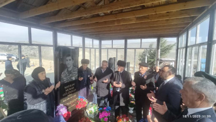 18.11.2025-ci il tarixdə Qobustan rayonu Nabur kəndində Vətən müharibəsi Şəhidi Mayılov Murad Gülümxan oğlunun anım günü tədbiri keçirilmişdir.
