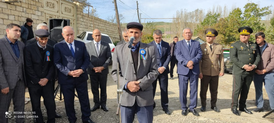 Qobustan rayonunun Nabur kəndində Şəhid bulağının açılış mərasimi