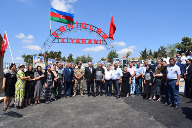 Sündü kəndində yenidən inşa edilən Şəhidlər Xiyabanının  açılışı