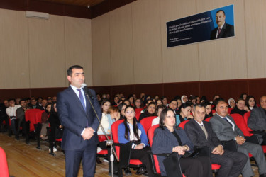 Qobustan Rayon İcra Hakimiyyəti və  DŞRTİ - nin Qobustan Rayonu üzrə Təhsil sektorunun birgə təşkilatçılığı ilə Konstitutsiya və Suverenlik ili çərçivəsində  Ümummilli Lider Heydər Əliyev və Azərbaycan təhsili mövzusunda konfrans keçirilmişdir.