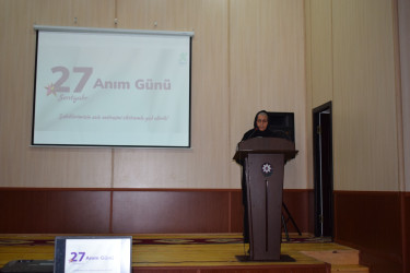 27.09.2025 – ci il tarixdə Qobustan Rayon İcra Hakimiyyətinin təşkilatçılığı ilə Qobustan rayonunda Anım Günü tədbiri keçirilmişdir.