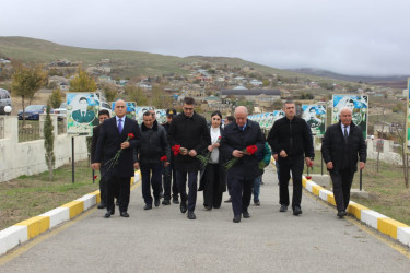 12.11.2024-cü il tarixdə Qobustan rayonu Sündü kəndində Vətən müharibəsi Şəhidi Quliyev Həsən Yalçın oğlunun anım günü tədbiri