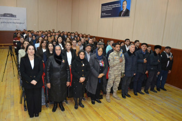 8 noyabr- Zəfər Gününə həsr olunmuş  “ Şanlı Zəfərimiz-Əbədi qürurumuz” adlı  ümumrayon tədbiri keçirildi