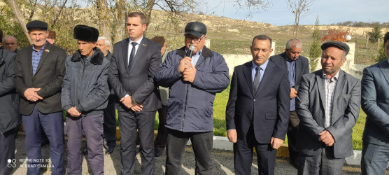 12.11.2025-ci il tarixdə Qobustan rayonu Sündü kəndində Vətən müharibəsi Şəhidi Quliyev Həsən Yalçın oğlunun anım günü tədbiri keçirilmişdir.
