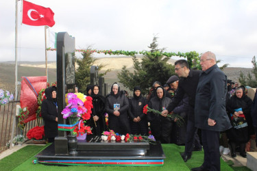 Qobustan rayonu Nabur kəndində Vətən müharibəsi Şəhidi Mayılov Murad Gülümxan oğlunun anım günü tədbiri