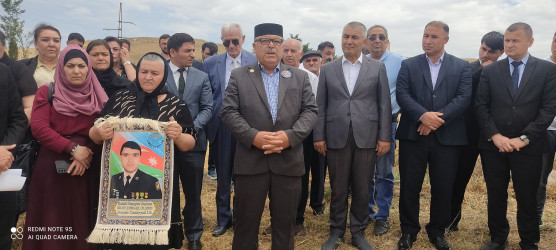 08.07.2025-ci il tarixdə Qobustan rayonunda Vətən müharibəsi Şəhidi Hacıyev Sərxan Eldar oğlunun doğum günü tədbiri keçirilib.
