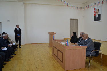 22.04.2025 - ci il tarixdə Qobustan Rayon İcra Hakimiyyətinin başçısı Adil Məmmədovun Sündü kənd sakinləri ilə səyyar qəbulu keçirildi.
