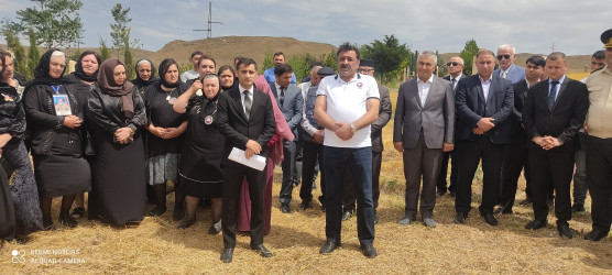 08.07.2025-ci il tarixdə Qobustan rayonunda Vətən müharibəsi Şəhidi Hacıyev Sərxan Eldar oğlunun doğum günü tədbiri keçirilib.