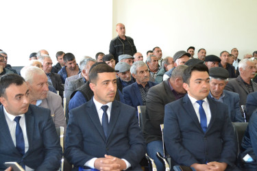 22.04.2025 - ci il tarixdə Qobustan Rayon İcra Hakimiyyətinin başçısı Adil Məmmədovun Sündü kənd sakinləri ilə səyyar qəbulu keçirildi.