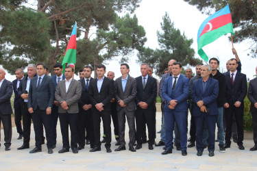 Qobustan rayonu Sündü kəndində Vətən müharibəsi Şəhidi Qaçayev Röyal Fərman oğlunun anım günü tədbiri