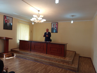 18.09.2025-ci il tarixdə "Konstitusiya və Suverenlik İli" çərçivəsində Qobustan Rayon İcra Hakimiyyəti binasının akt zalında 20 Sentyabr - Dövlət Suverenliyi Günü ilə əlaqədar tədbir keçirilmişdir.