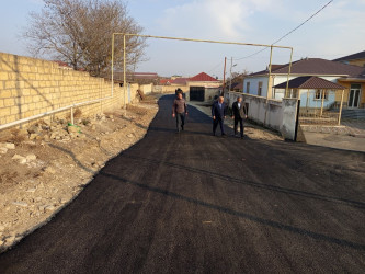 01.12.2025 - ci il tarixdə Qobustan Rayon İcra Hakimiyyətinin başçısı Adil Məmmədov Qobustan şəhərində yeni çəkilmiş daxili yollara baxış keçirmişdir