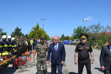 24.06.2025 - ci il tarixdə  Fövqəladə Hallar Nazirliyinin Şimal-qərb Regional Mərkəzinin təşkilatçılığı ilə Qobustan rayonunun hərbiləşdirilməmiş ərazi mülki müdafiə qüvvələri ilə xəbərdarlıq və toplanış üzrə nümunəvi mülki müdafiə məşqi keçirilmişdir.