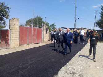19.08.2026 - ci il tarixdə Qobustan Rayon İcra Hakimiyyətinin başçısı Adil Məmmədov və YAP Qobustan Rayon Təşkilatının sədri Qasım Qasımov Ərəbşalbaş kəndində yeni çəkilmiş daxili yollara baxış keçirmişdir. 