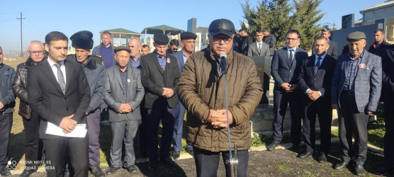 22.11.2025-ci il tarixdə Qobustan rayonu Cəyirli kəndində Vətən müharibəsi şəhidi İbadov Murad Yusif oğlunun anım günü tədbiri keçirilmişdir.
