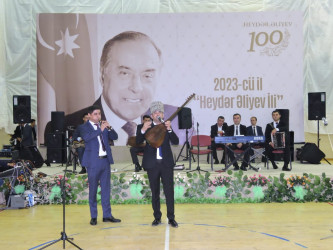 Qobustanda Ümummilli Lider Heydər Əliyevin anadan olmasının 100 illiyinə həsr olunmuş konsert proqramı təşkil edilib