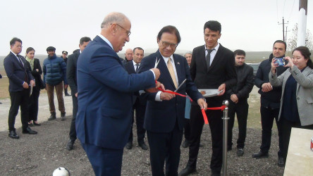“Qobustan rayonu Qurbançı Kəndində İçməli Su Sisteminin Quraşdırılması” layihəsi üzrə təqdimat mərasimi