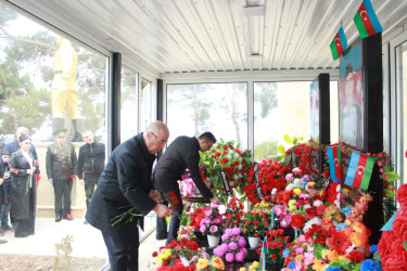 12.11.2024-cü il tarixdə Qobustan rayonu Sündü kəndində Vətən müharibəsi Şəhidi Quliyev Həsən Yalçın oğlunun anım günü tədbiri