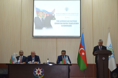 Sentyabrın 18-də Yeni Azərbaycan Partiyası (YAP) Qobustan rayon təşkilatının IX konfransı keçirilib.