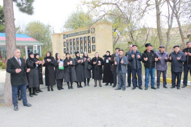 12.11.2024-cü il tarixdə Qobustan rayonu Sündü kəndində Vətən müharibəsi Şəhidi Quliyev Həsən Yalçın oğlunun anım günü tədbiri