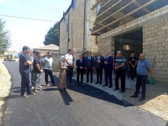 19.08.2026 - ci il tarixdə Qobustan Rayon İcra Hakimiyyətinin başçısı Adil Məmmədov və YAP Qobustan Rayon Təşkilatının sədri Qasım Qasımov Ərəbşalbaş kəndində yeni çəkilmiş daxili yollara baxış keçirmişdir. 