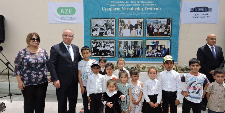 Qobustan rayonunda “Heydər Əliyev İli” ilə əlaqədar “Uşaqlar bizim gələcəyimizdir” mövzusunda uşaq yaradıcılıq festivalı təşkil edilib