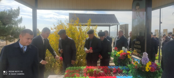 23.10.2025 - ci il tarixdə Qobustan şəhərində  Vətən Müharibəsi şəhidi Hacıyev Sərxan Eldar oğlunun il mərasimi keçirilmişdir.
