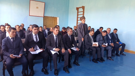 Oktyabrın 3 - də Qobustan Rayon İcra Hakimiyyətinin başçısı Adil Məmmədov növbəti səyyar qəbulunu Göydərə kəndinin sakinləri ilə keçirmişdir