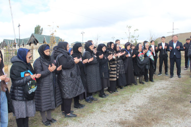 Qobustan şəhərində Vətən müharibəsi Şəhidi Hacıyev Sərxan Eldar oğlunun anım günü tədbiri