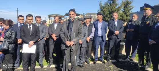 29.10.2025-ci il tarixdə Qobustan rayonu Cəyirli kəndində Vətən müharibəsi şəhidi Məmmədov Elxan Bədəl oğlunun anım günü tədbiri keçirilmişdir.