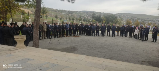 23.10.2025 - ci il tarixdə Qobustan rayonunun Sündü kəndində Vətən Müharibəsi şəhidi Ağayev Zamin Zülfüqar  oğlunun il mərasimi keçirilmişdir.