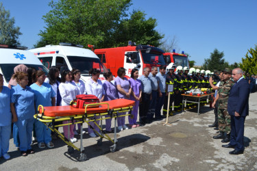 24.06.2025 - ci il tarixdə  Fövqəladə Hallar Nazirliyinin Şimal-qərb Regional Mərkəzinin təşkilatçılığı ilə Qobustan rayonunun hərbiləşdirilməmiş ərazi mülki müdafiə qüvvələri ilə xəbərdarlıq və toplanış üzrə nümunəvi mülki müdafiə məşqi keçirilmişdir.