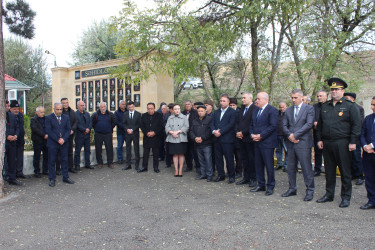 Qobustan rayonu Sündü kəndində Vətən müharibəsi Şəhidi Ağayev Zamin Zülfüqar oğlunun anım günü tədbiri